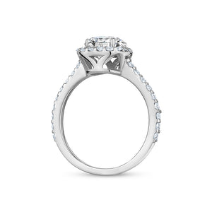 Isabella Cushion Halo Engagement Ring