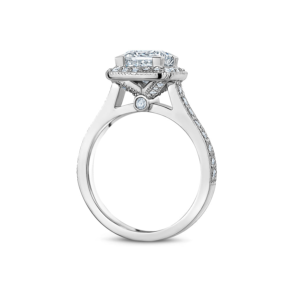 Valentina Cushion Halo Engagement Ring