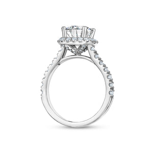 Julia Cushion Halo Engagement Ring