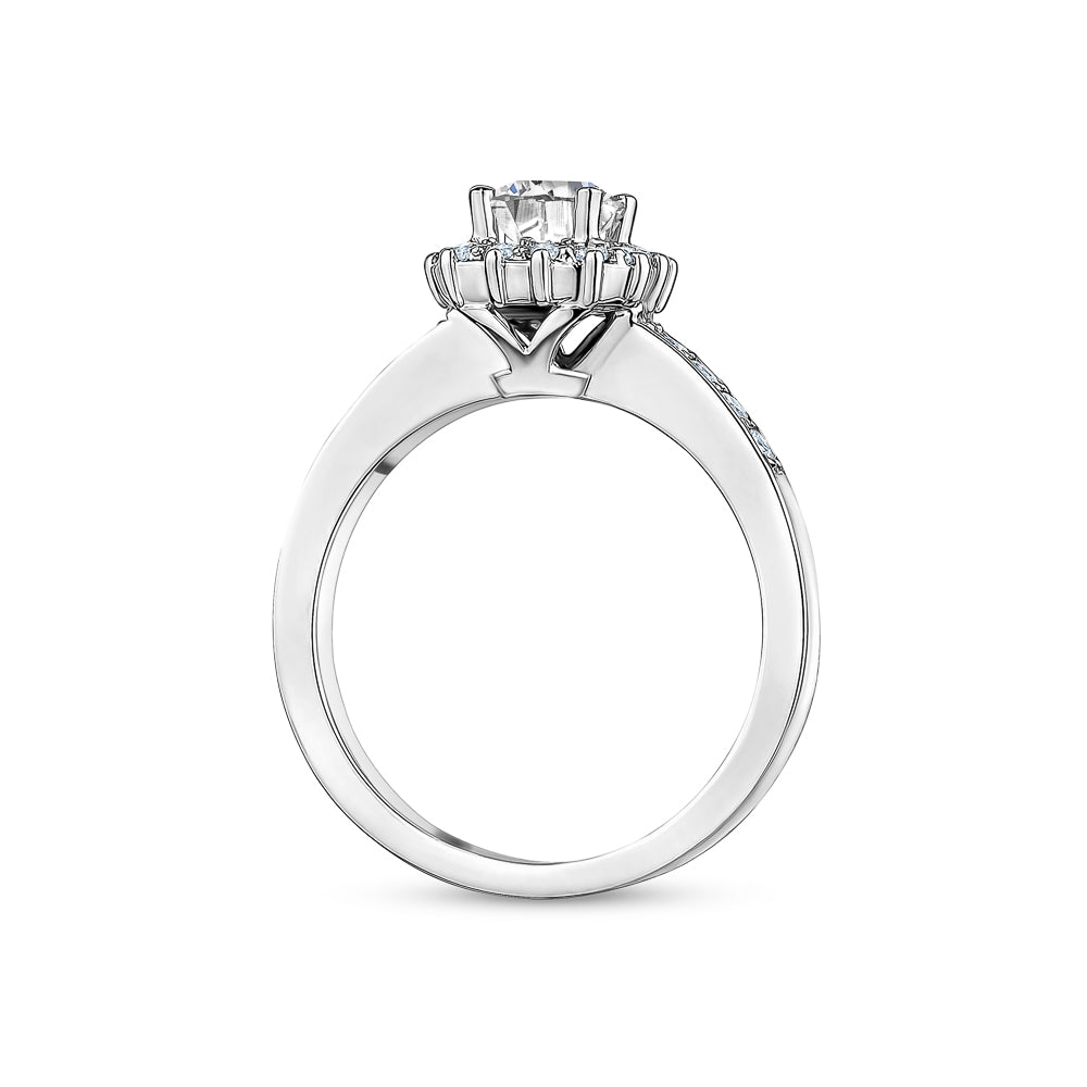 Maria Cushion Halo Engagement Ring