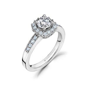 Maria Cushion Halo Engagement Ring