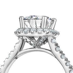 Julia Cushion Halo Engagement Ring