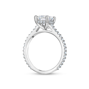 Linda Solitaire Side Stones Engagement Ring