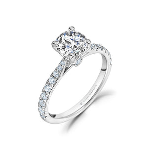 Gabriella Solitaire Side Stones Engagement Ring