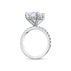 Claudia Solitaire Side Stones Engagement Ring