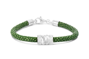 Exotic Emerald Green Sting Karver Bracelet