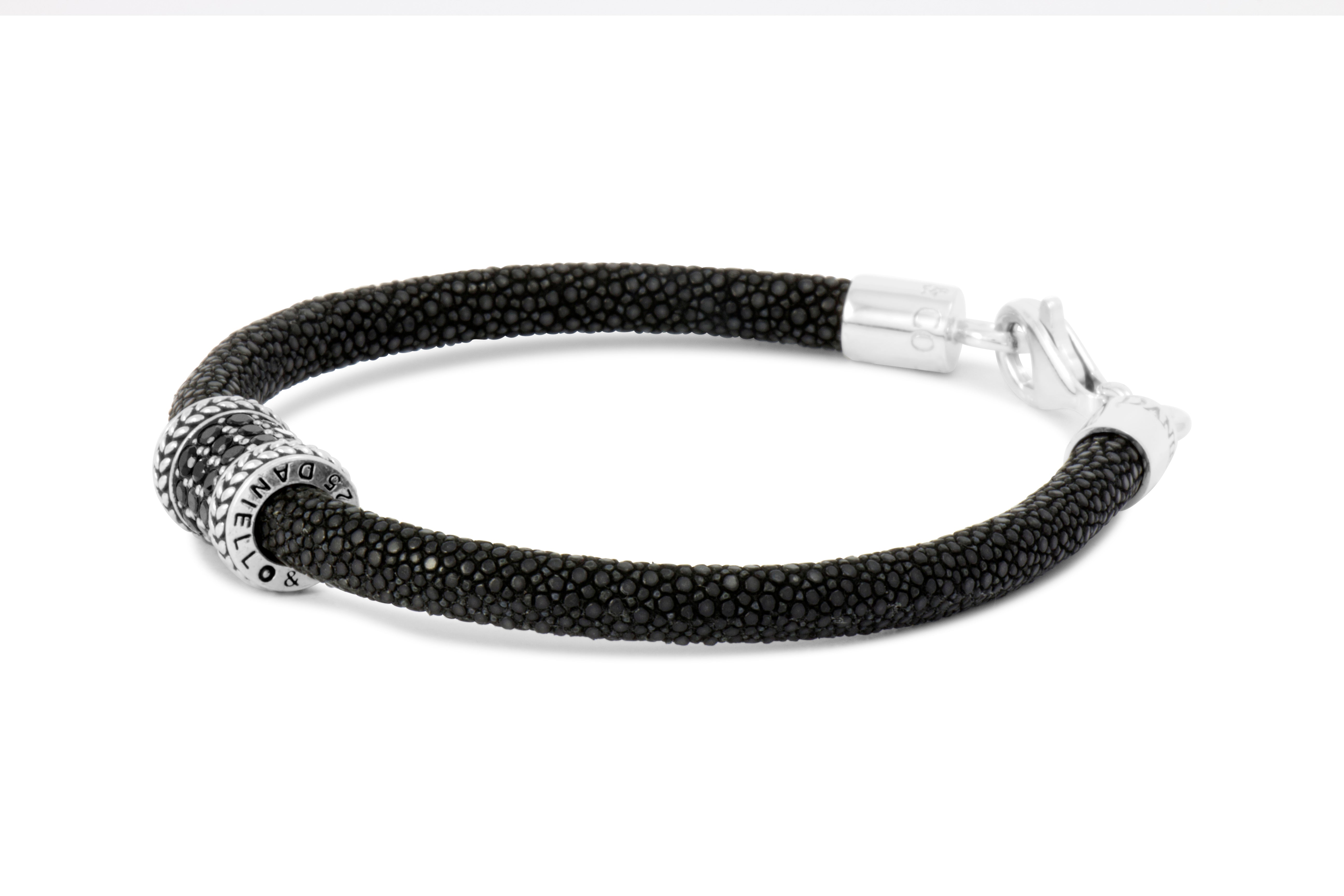 Exotic Caviar Black Sting Karver CZ Black Diamond Bracelet