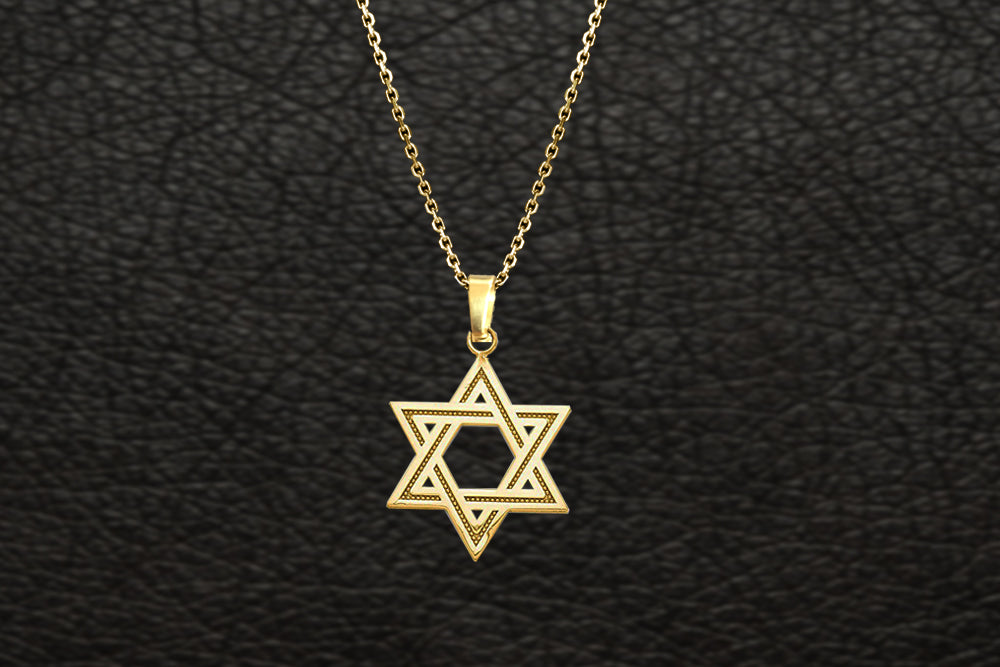 Star David Gold Necklace